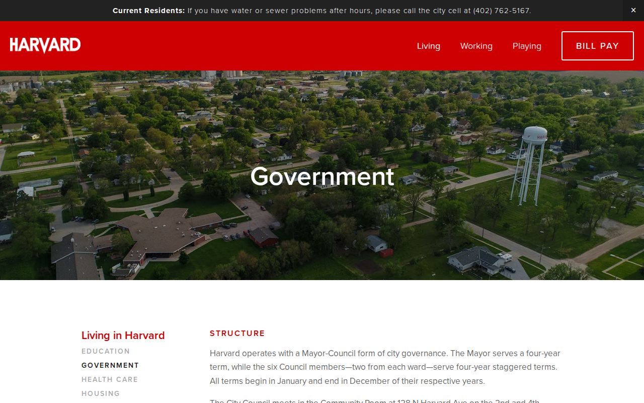 Clay County court docket Harvard civic government page