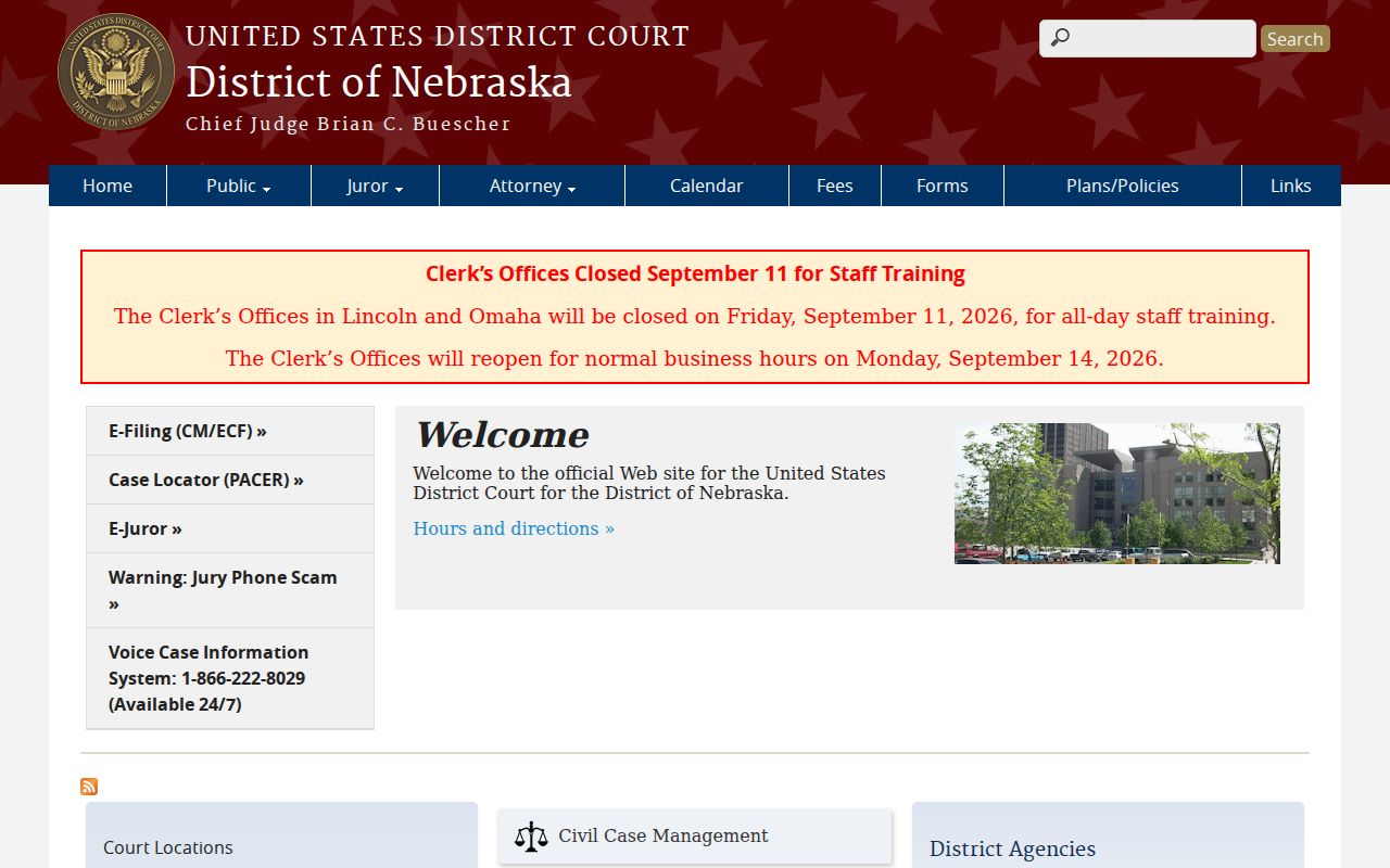 Clay County court docket federal court access information