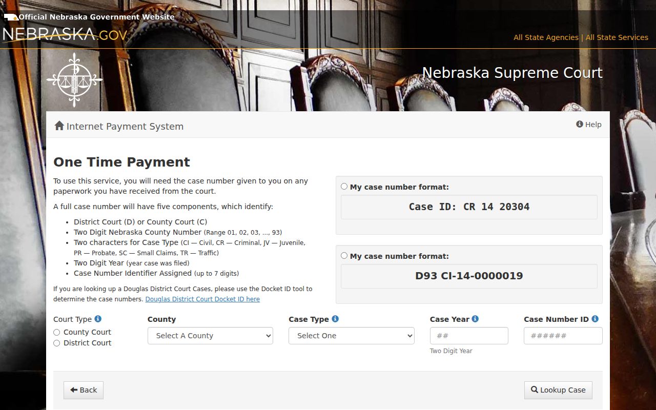 Clay County traffic tickets case number lookup components